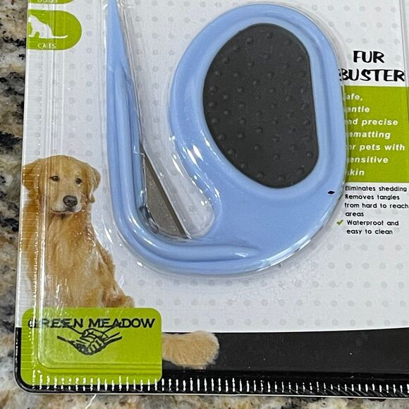Green Meadow Fur Buster Open Knot Comb & De-Shed Professional Pet Grooming Tool - Picture 5 of 7